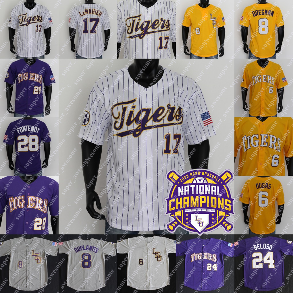 2023 Champions LSU Baseball Jersey Paul Skenes Dylan Crews Gavin Dugas 47 White Ty Floyd Cade Beloso Brayden Jobert Jared Jones Alex Bregman Tre Morgan DJ LeMahieu, Women white
2023 Champions LSU Baseball Jersey Paul Skenes Dylan Crews Gavin Dugas 47 White Ty Floyd Cade Beloso Brayden Jobert Jared Jones Alex Bregman Tre Morgan DJ LeMahieu, Women white