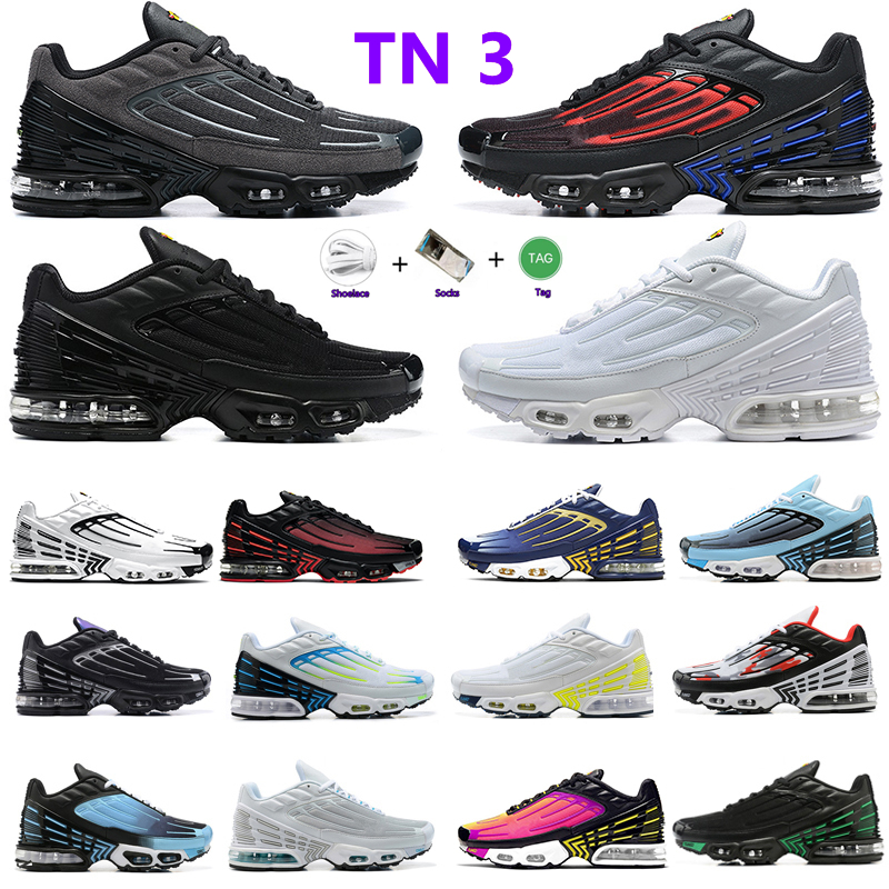 

Running Shoes tn plus 3 mens Spider Verse triple white Black Volt hyper classic neon men women fashion trainers sports sneakers Tiger Laser Blue Parachute, Color#20