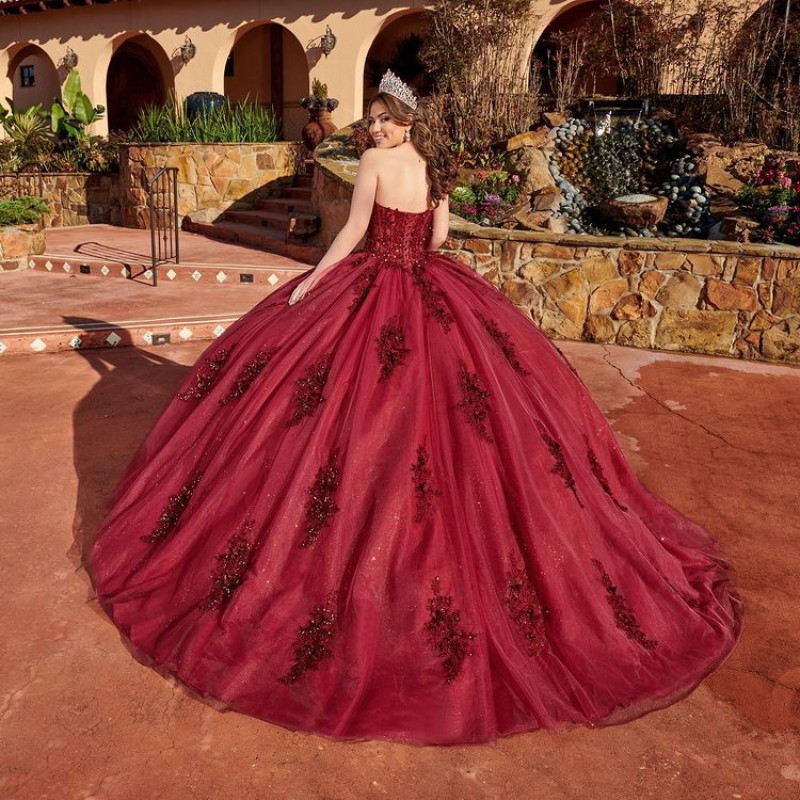 Sparking Quinceanera Dresses with Sleeve Feather Bead Vestidos De 15 Anos Sweetheart Ball Gown Junior Girls Pageant Dress
