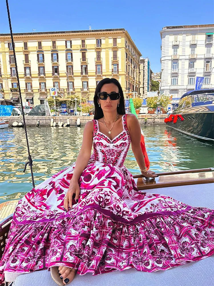 Basic Casual A E Holiday Dress Women Fsahion High Waist Puff Hem Maxi Vestidos Fashion Banquet Prom Formal Dresses Lady
