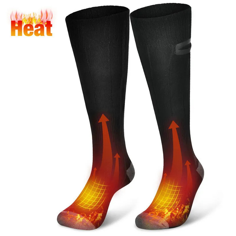 Sports Socks Electric Heating Socks Rechargeable Battery Socks For Men Woman Winter Thermal Socks Outdoor For Motorcycle Skiing 230928