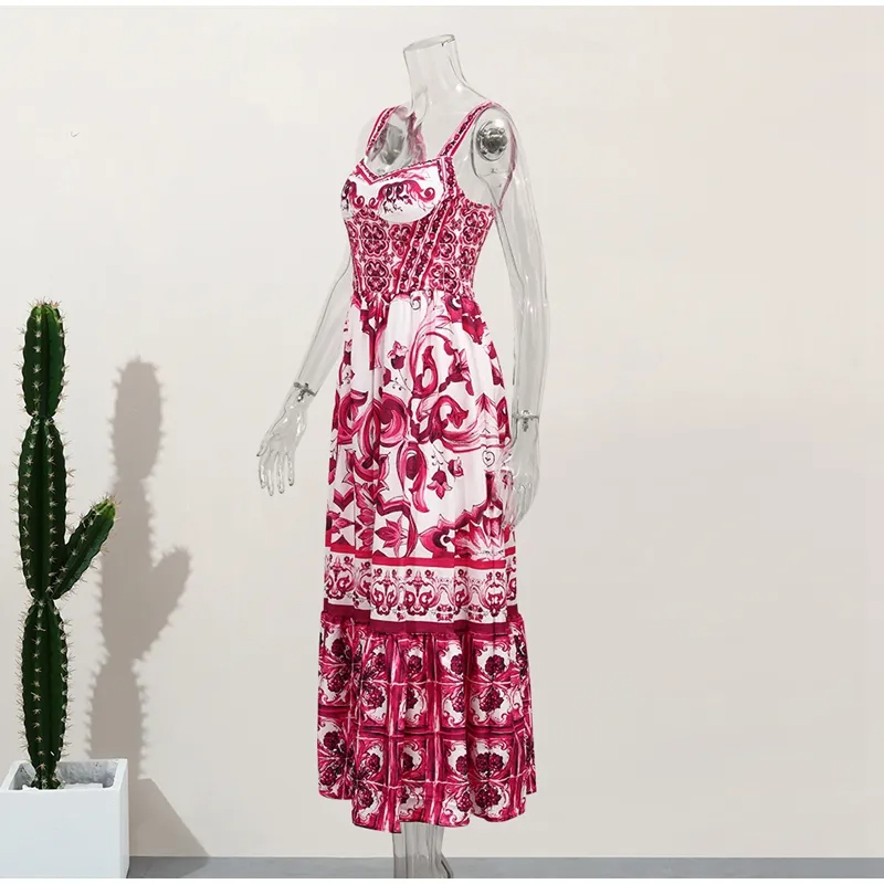 Basic Casual A E Holiday Dress Women Fsahion High Waist Puff Hem Maxi Vestidos Fashion Banquet Prom Formal Dresses Lady