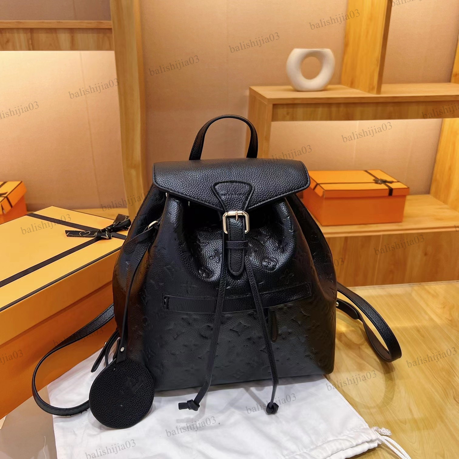Designers School Bags Women Leather Letters Monograms Shoulder CrossBody Messenger Bag Tote Handbags Crossbody Backpack