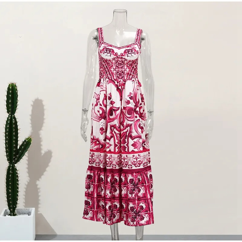 Basic Casual A E Holiday Dress Women Fsahion High Waist Puff Hem Maxi Vestidos Fashion Banquet Prom Formal Dresses Lady