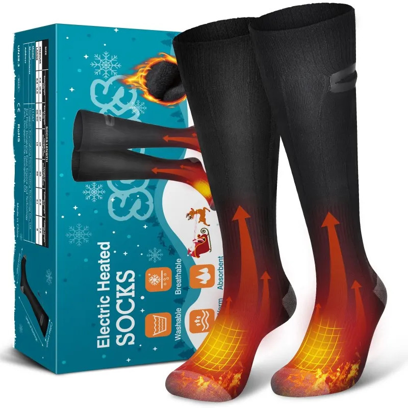 Sports Socks Electric Heating Socks Rechargeable Battery Socks For Men Woman Winter Thermal Socks Outdoor For Motorcycle Skiing 230928
