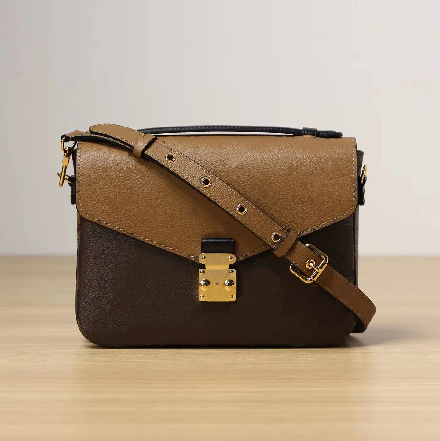 Designer Makeup Bag Fashion Print Makeup Pillow Mailman Women's Shoulder Strap High Quality Leather Bag