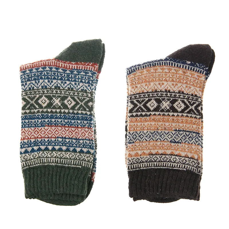 Sports Socks 5Pairs Adult Thermal Sock Mens Socks Winter Warm Soft Wool Thick Sock Against Cold Nordic Comfortable Unique Style 230928