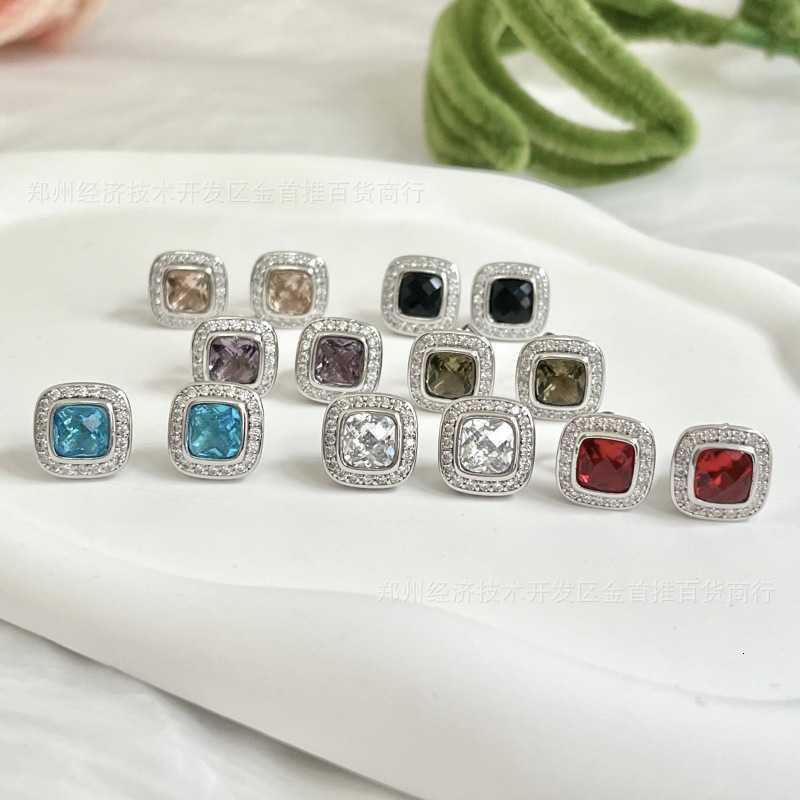 designer earrings luxury jewelry Sterling Silver Multicolor Earrings Popular 5a Zircon