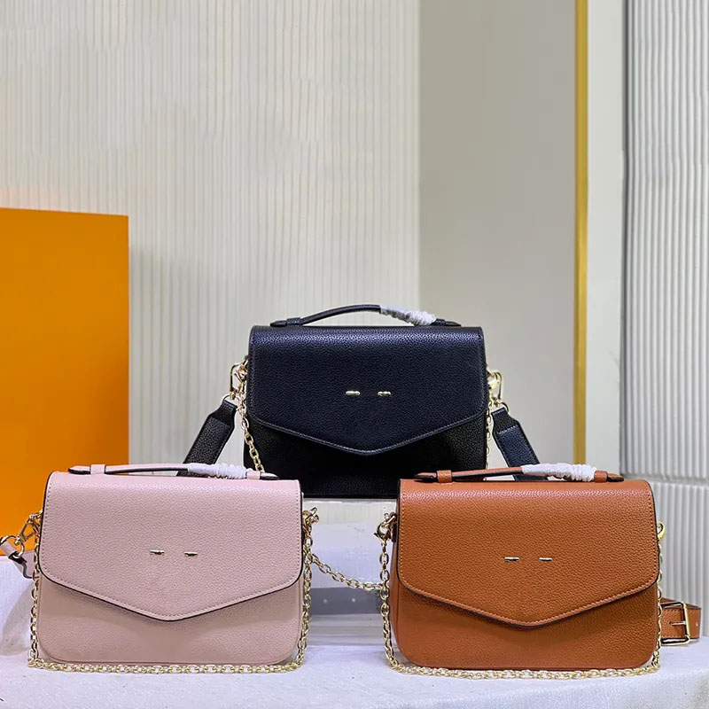 Designers Handbag Woman Lock Chain Bag Removable fashion shoulder strap messenger bag Leather clutch bag Crossbody Womens Luxurys Crossbody travelingbag