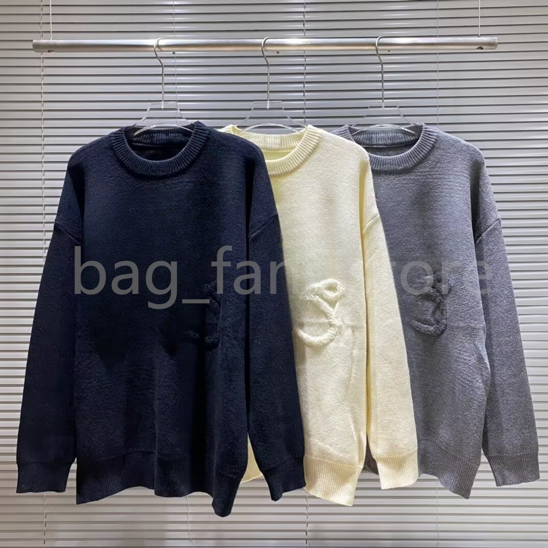 Top Quality Sweaters Luxury Fashion Designer Knitted Shirts with Jacquard Weave Round Neck Hoodies 25199
