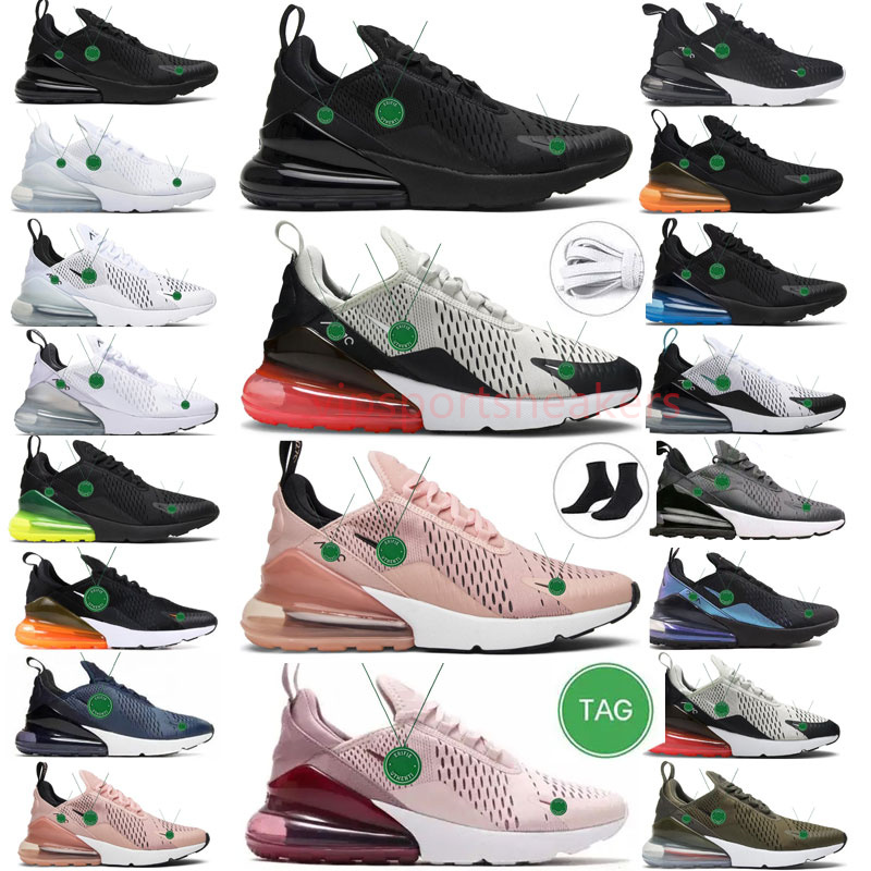 Dusty Cactus 270 Shoes Mens Tennis Runner Sneakers Triple Black White 270s Cactus Light Bone Be True Barely Rose Women Breathable Mesh Trainer Sports Designers S01