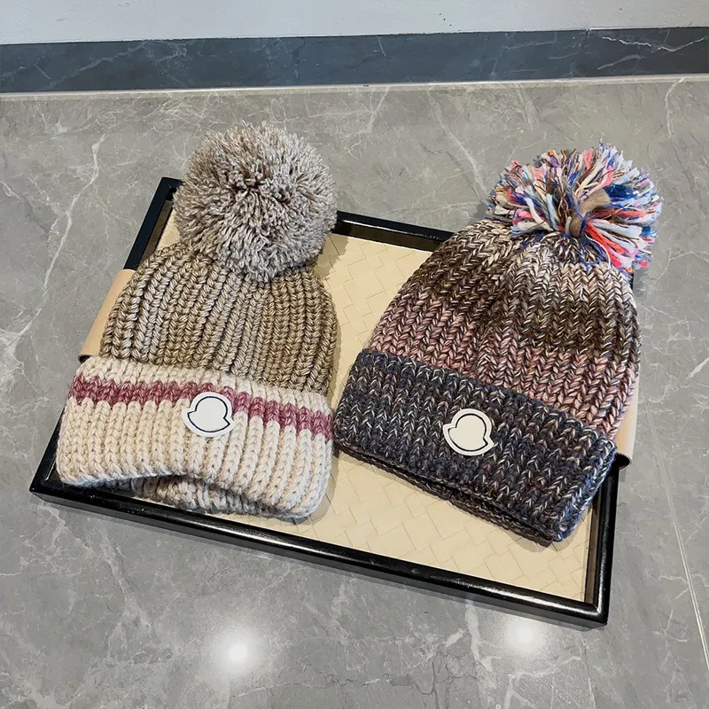 Mengjia new knitted hat high quality knitted hat with ball and beanie autumn and winter warm fashion trend brand hat