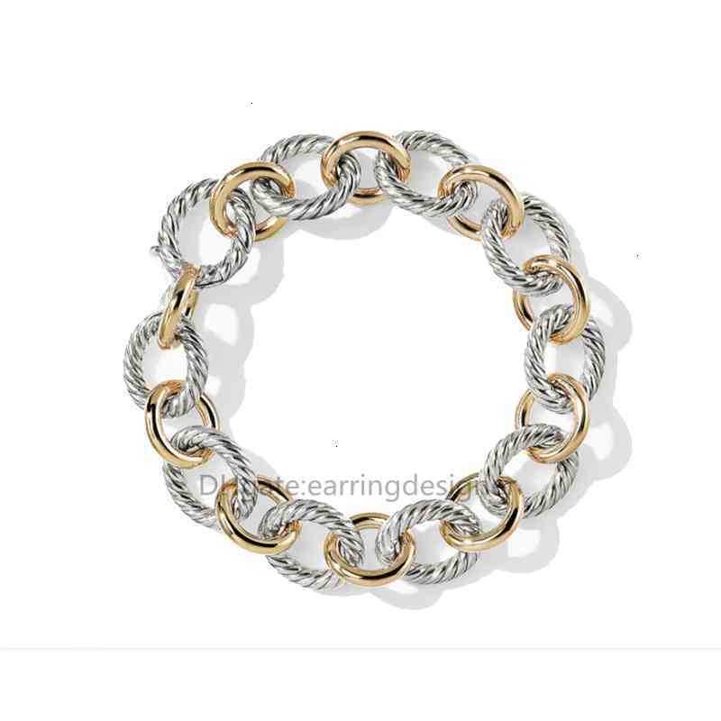 Bracelet Accessories Bangles Designer Fashion Jewelry Women Mens Bracelets Braided Bracelet Chain Gold Sliver 19CM 21CM Copper Gift