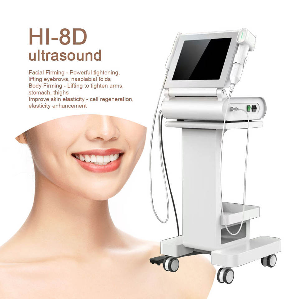 Profession HIFU System 8D Ultrasonic Skin Tightening Face Lifting Anti-wrinkle Facial Firming Lifting Eyebrows Beauty Machine