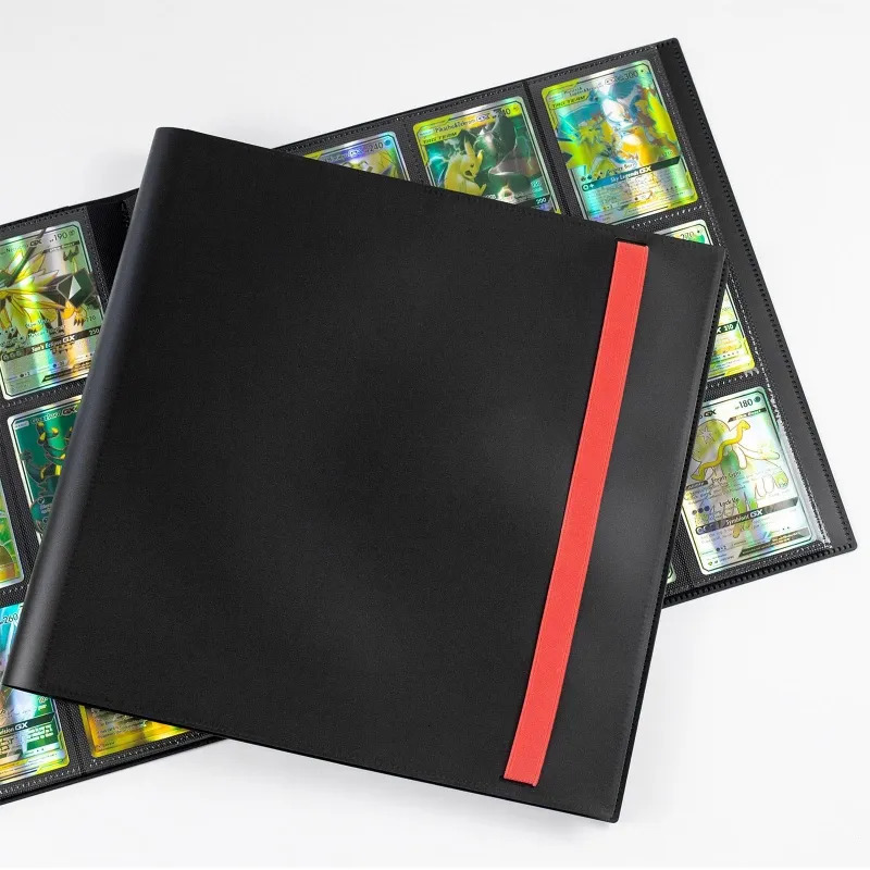 Outdoor Games Activities Waterproof Card Binder 480 Pockets Trading Card Album Folder 360 Degree Loading Pocket Album Pages Binder for Game Card 23092