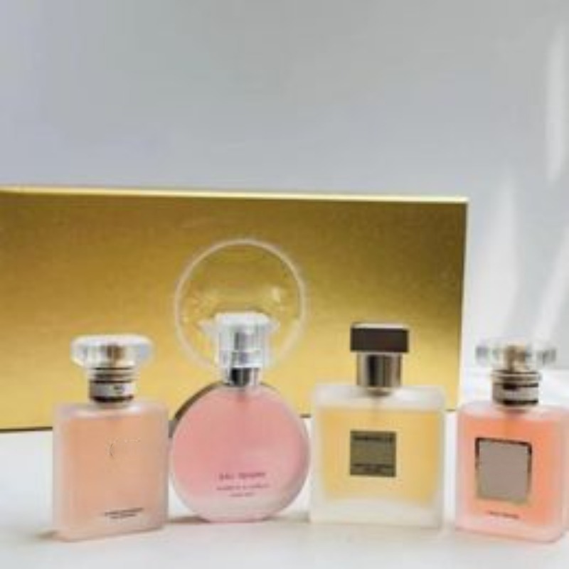 Top holiday gift perfume 4-piece set of incense perfume for men and women 4/25ML perfume set with lasting fragrance and high quality