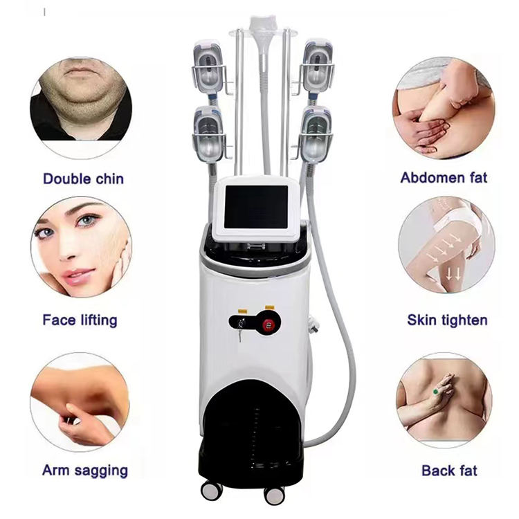 Shaping Cryolipolysis 4 Handles Fat Freezing Machine Ultrasonic Cavitation Lipo Laser Radio Frequency Body Shaping Sculpting Beauty Equipment