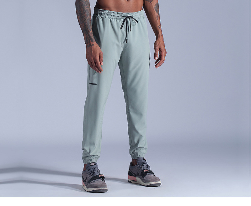 Mens Jogger Long Pants Sport Yoga Outfit Quick Dry Drawstring Gym Pockets Sweatpants Trousers Mens Casual Elastic Waist Fitness