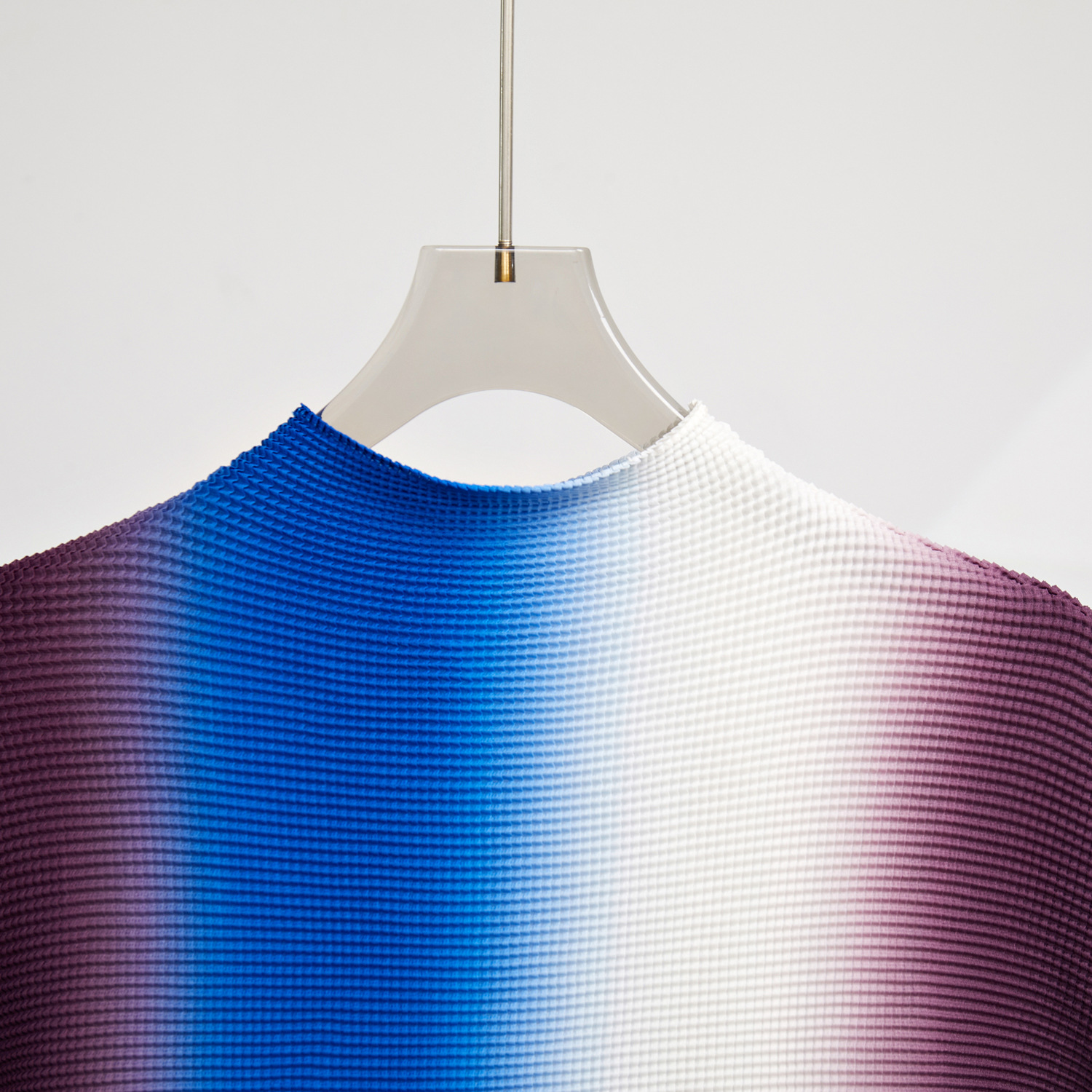 Two Piece Dress Pleated Skirt Suit Runway Women's Gradient Stretch Pullover T-Shirts + High Waist Midi Long Skirt Holiday Two Piec 2024