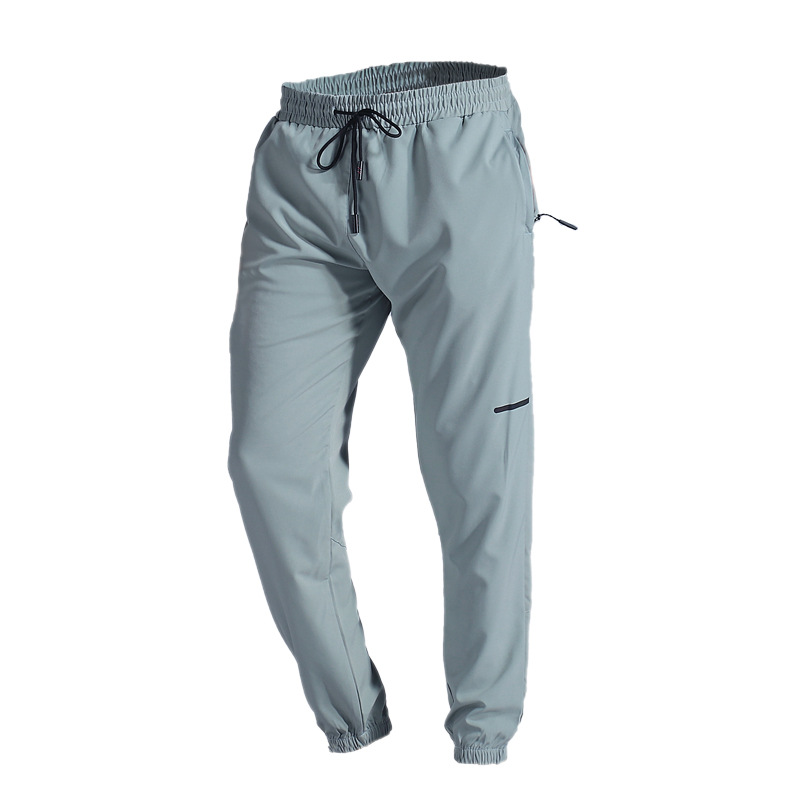 Mens Jogger Long Pants Sport Yoga Outfit Quick Dry Drawstring Gym Pockets Sweatpants Trousers Mens Casual Elastic Waist Fitness