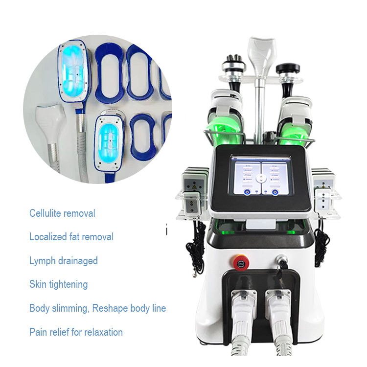 360° Cryolipolysis Fat Freeze Slimming Machine Lipolaser Rf 40k Fat Burning Ultrasonic Cavitation Vacuum Beauty Salon Equipment