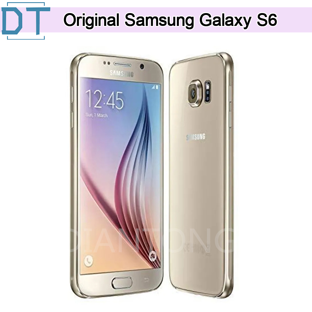 Unlocked Samsung Galaxy S6 G920F G920A G920P 5.1" Octa Core Mobile Phone 3GB RAM 32GB ROM 16.0MP GPS NFC 4G LTE Smartphones