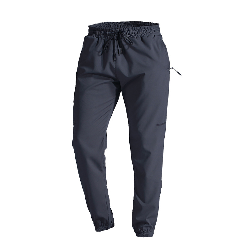 Mens Jogger Long Pants Sport Yoga Outfit Quick Dry Drawstring Gym Pockets Sweatpants Trousers Mens Casual Elastic Waist Fitness