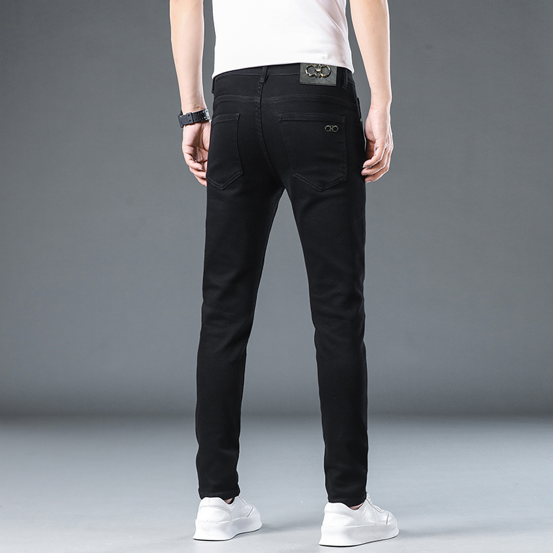 New JEANS Pants pant Men's trousers DDicon Stretch Autumn winter close-fitting jeans cotton slacks washed straight business casual HX3231-01