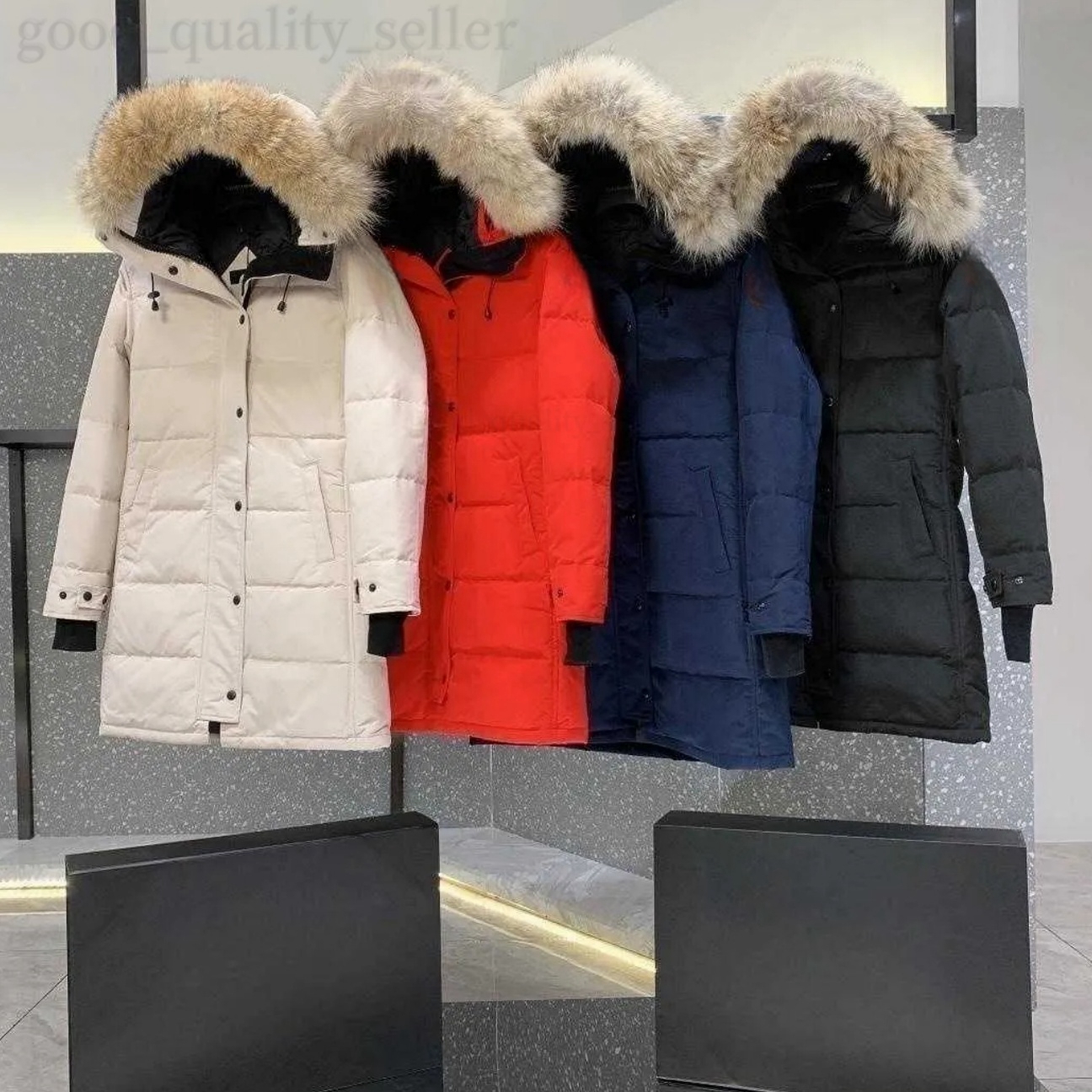Canadian Designer Goose Mid Length Version Puffer Down Womens Jacket Down Parkas Winter Thick Warm Coats Womens Windproof Streetwear C5 woolrich pirijumpers