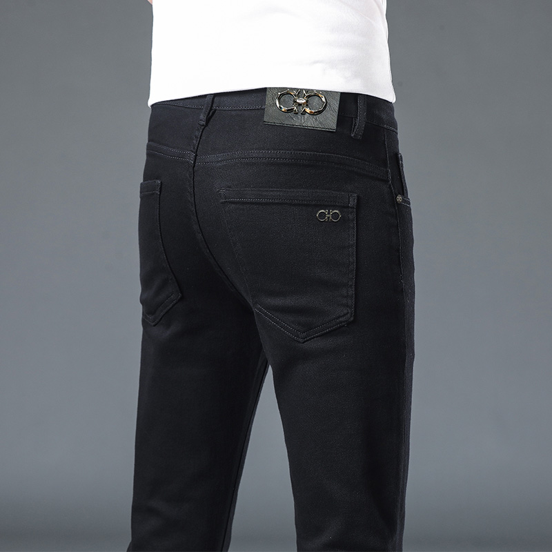 New JEANS Pants pant Men's trousers DDicon Stretch Autumn winter close-fitting jeans cotton slacks washed straight business casual HX3231-01