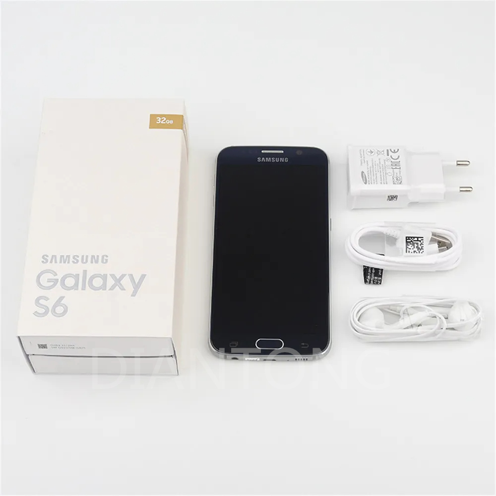 Unlocked Samsung Galaxy S6 G920F G920A G920P 5.1" Octa Core Mobile Phone 3GB RAM 32GB ROM 16.0MP GPS NFC 4G LTE Smartphones