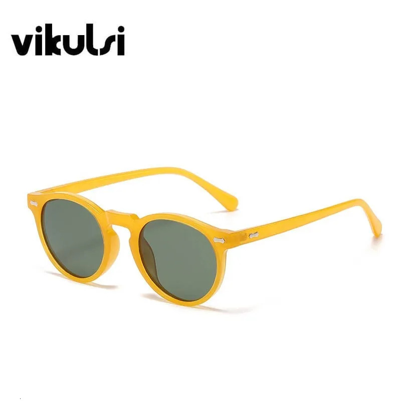 Sunglasses Frames Timeless Colorway Round Women Man Rivet Point Shades Retro Ocean Sun Glasses For Men Outdoor Eyewear zonnebril dames 231005bj