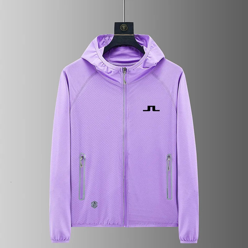 Men s Jackets J Lindeberg Golf Summer Ice Silk men Thin Breathable Sun Protection Coat Outdoor Casual Skin Windbreaker 231005