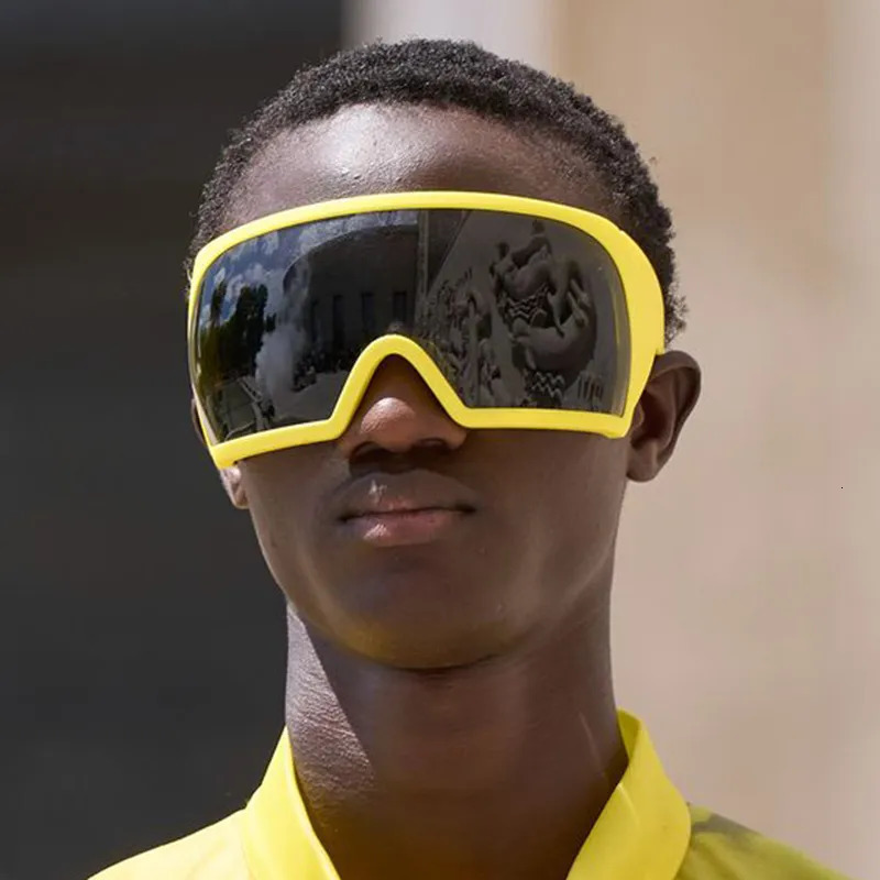 Sunglasses Frames Oversized Punk Wrap Around Goggle Women Men Sun Glasses Female Surround 2000 S Shades Eyewear 231005