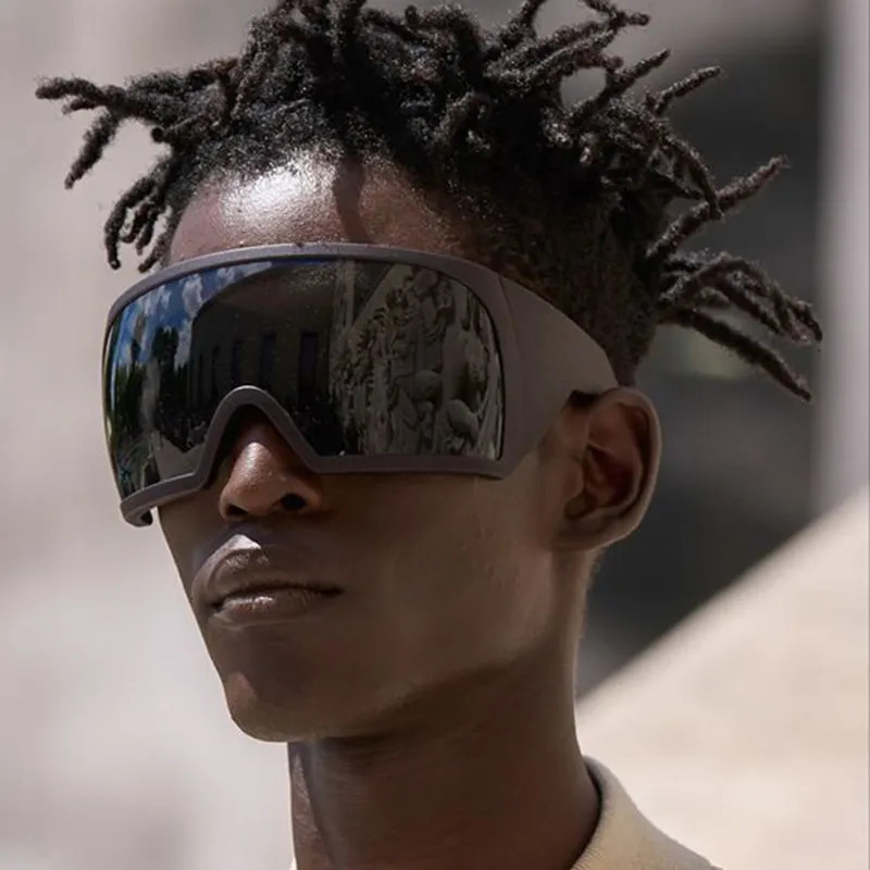 Sunglasses Frames Oversized Punk Wrap Around Goggle Women Men Sun Glasses Female Surround 2000 S Shades Eyewear 231005
