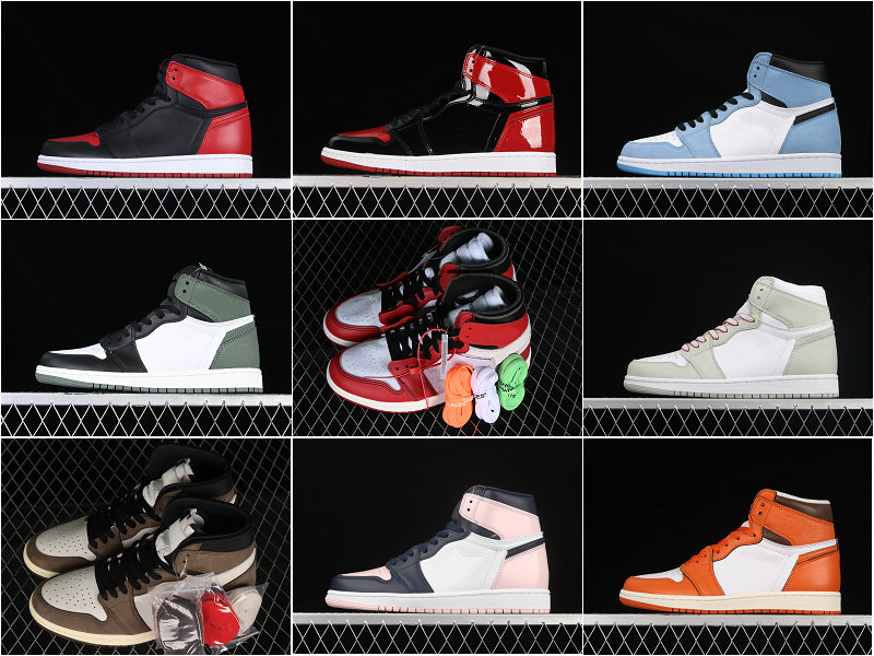 2023 78Color 1:1 TopQuality 1 High Basketball Shoes Women Mens Sneakers Trainer Size us 4-14 All With Box