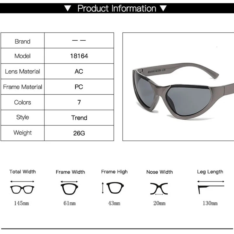 Sunglasses Frames Punk Y2K Spicy Girl Fashion Women Outdoor Sports Sun Glasses Vintage Men s Cycling Driving UV400 Eyewear 231005