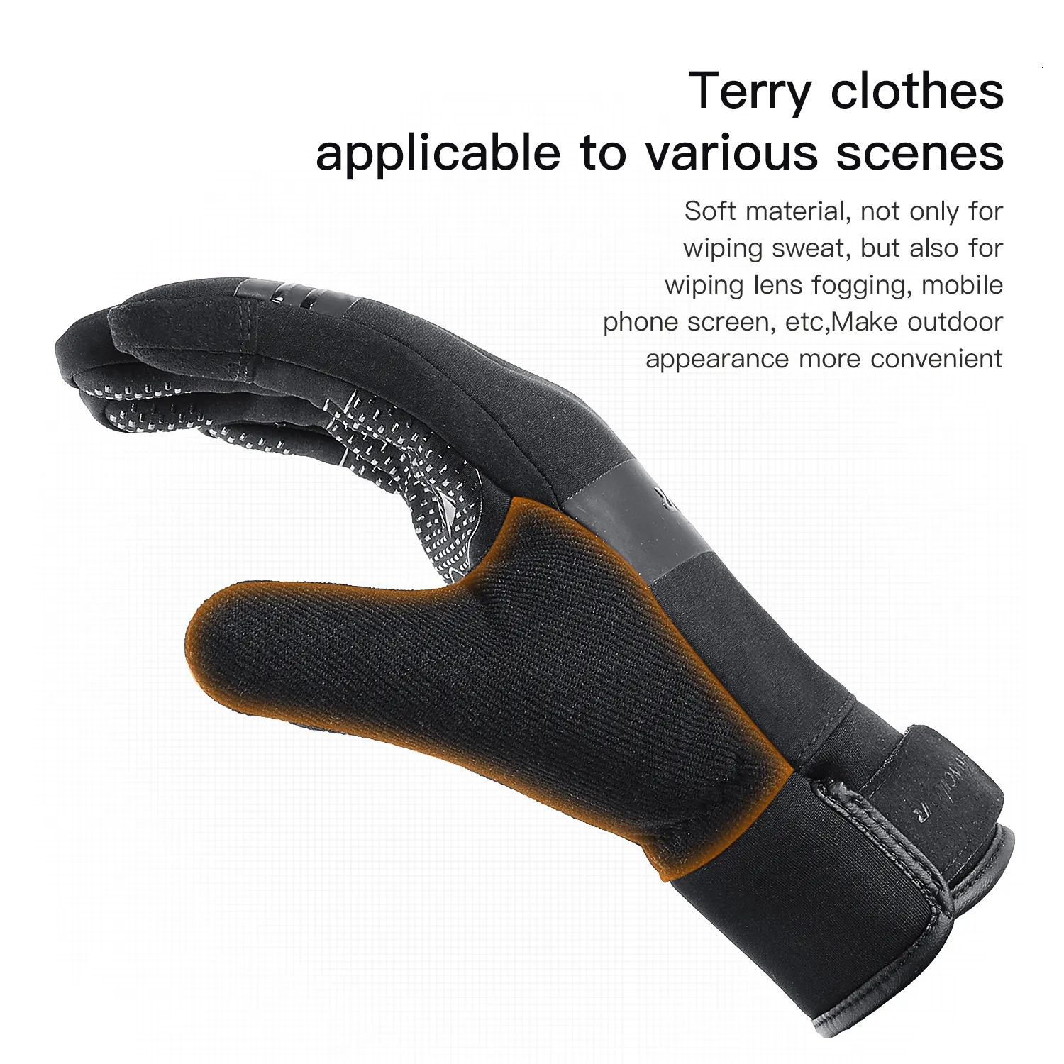 Five Fingers Gloves Thinsulate Winter Men Women Touchscreen Waterproof Cold Weather Cycling Sports Thermal Fleece Running Ski Glove 230928
