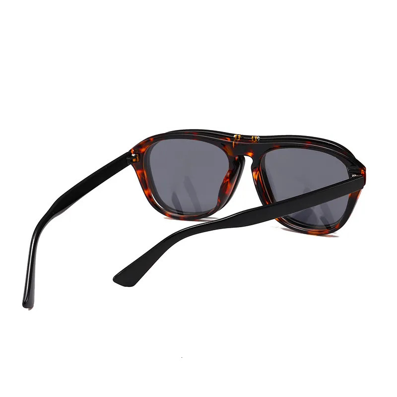 Sunglasses Frames OEC CPO Oversized Square Women Personality Flip Up Grey Men Double Unisex Goggles Eyeglasses UV400 O215 231005