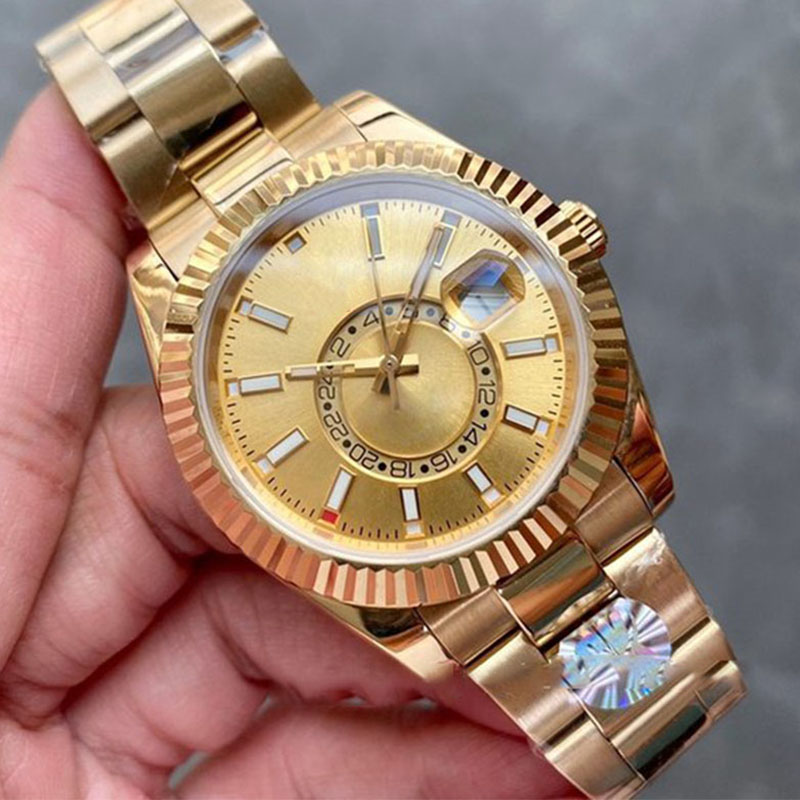 Mens Reloj Watches Steel Automatic Movement Sapphire glass Calendar 40mm reloj Watch Stainless Sky dweller Wristwatches fashion wristwatches montre wa