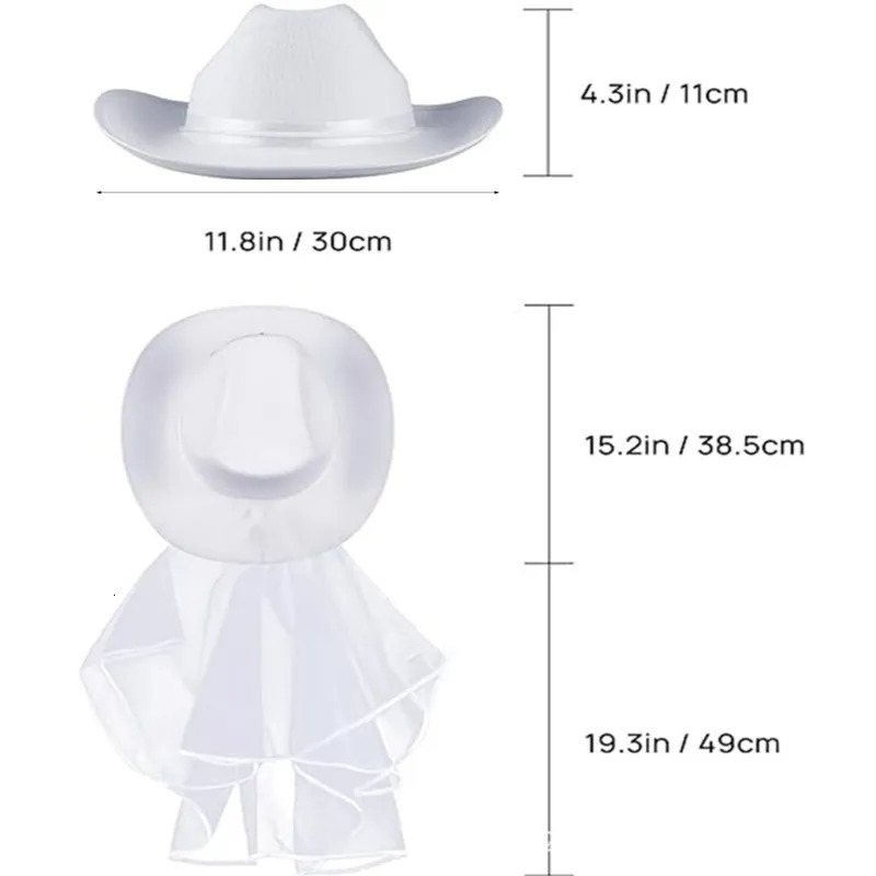 Stingy Brim Hats Western Cowboy Hat Country Cowgirl Wedding Party P o Props Headwaer Gifts 231005