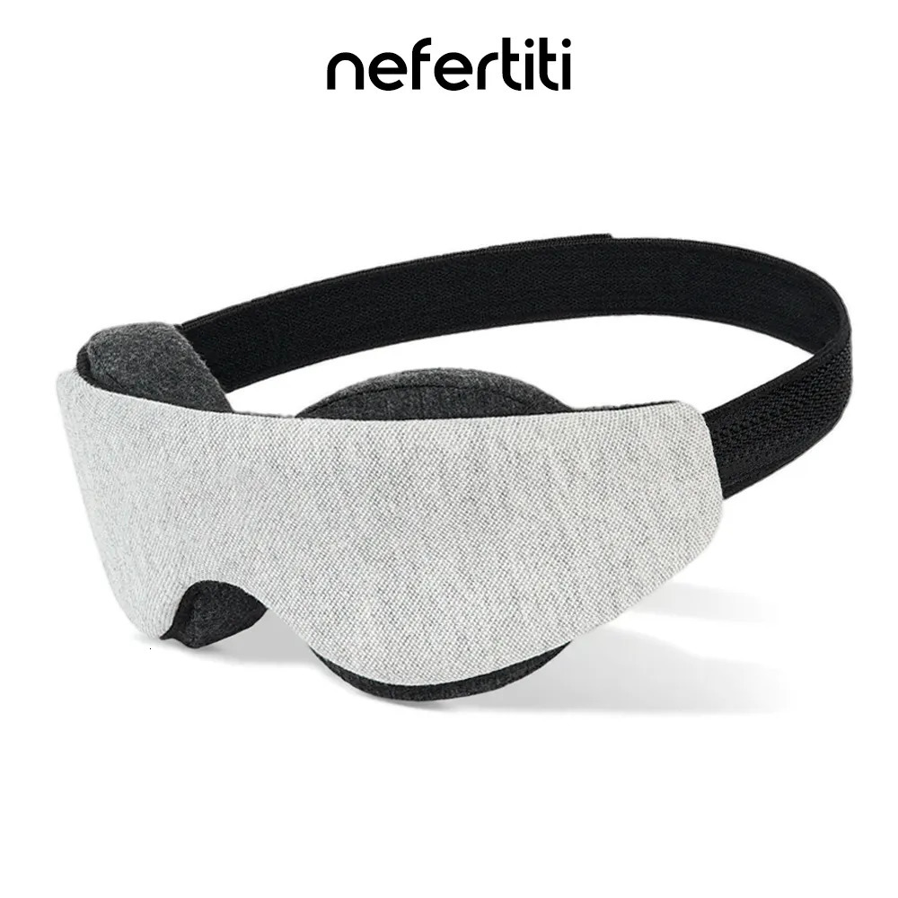 Sleep Masks NEFERTITI Slim Sleeping Mask Zero Eye Pressure 100% Blackout Eyepatch Adjustable Eye Cups Blindfold for Travel Nap Side Sleepers 231005