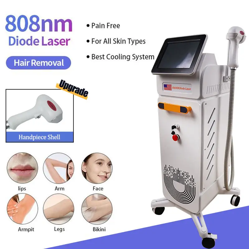 Epilation Freezing Point Laser Machines For Hair Removal Multifunction 808nm Diode Laser Depilator Beauty salon Use Instrument Thermostatic Water Cycl