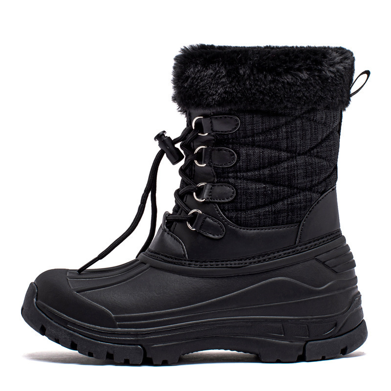 Boots HOBIBEAR Winter Boys' Snow Boots Long Plush Middle School Girls' Big Head Boots Children's Boots 201102