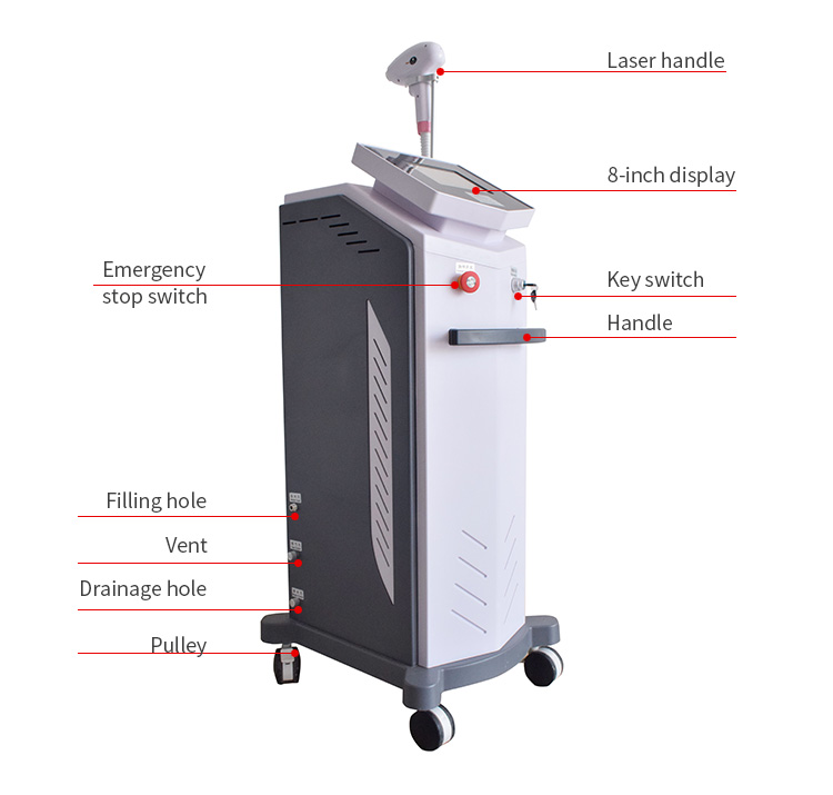 Cheap Price 808 Freezing Point Hair Removal Fade Out Fine Lines Beauty Machine 755 808 1064nm High Energy Diode Laser Depilator For SPA Salon