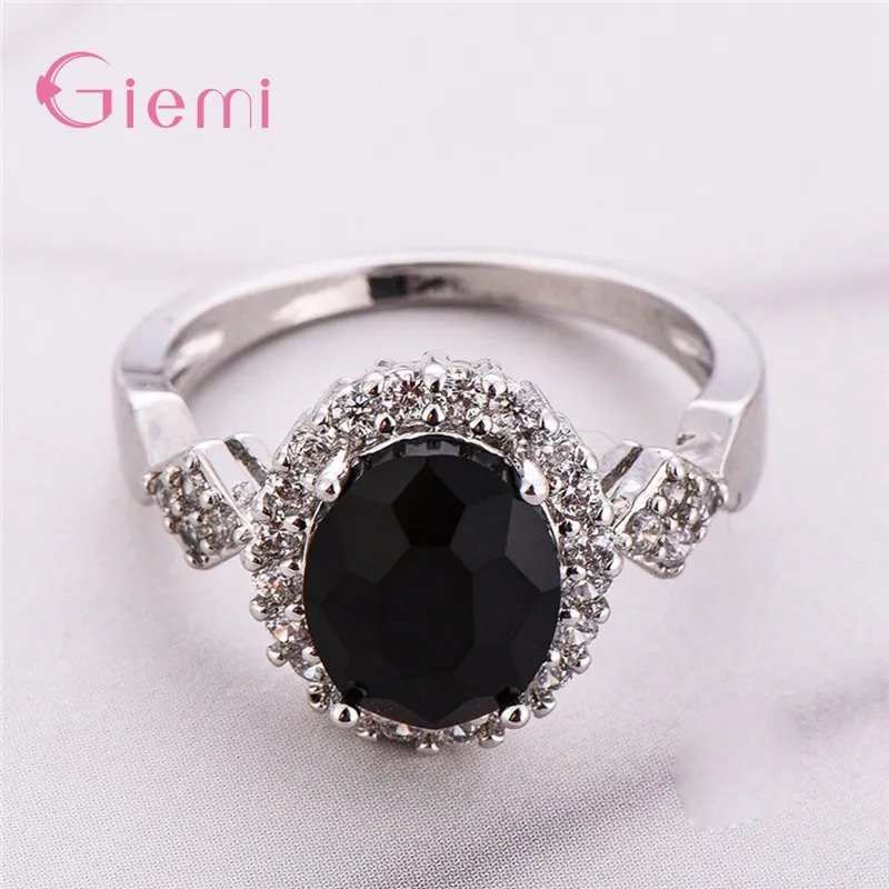 Wedding Rings 925 Sterling Silver Engagement Ring Section Rotation Curve Style Cubic Zircon For Women Girl 231005