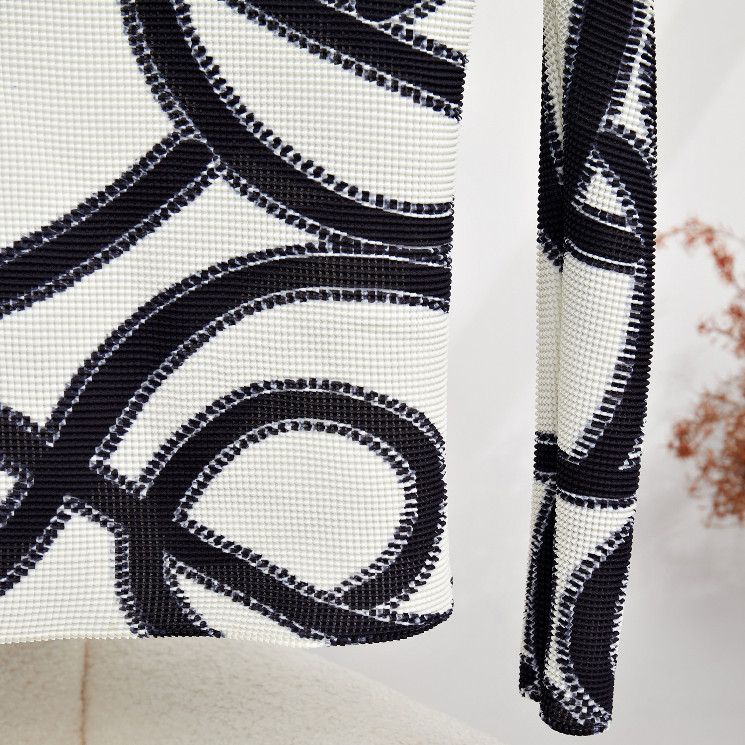 Two Piece Dress 2 Pieces Skirt Set Women Vintage Printing Turtleneck Fold Pleated T-shirt With Long Elastic Waist Skirts Ladies Clothing 2024