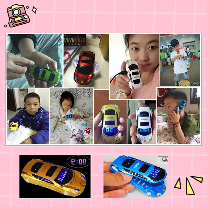 Toy Phones Low Price Mini Cute Flip Push Button Children Boy Cellphone Black List Toy Camera Low Radiation Mobile Phone 230928