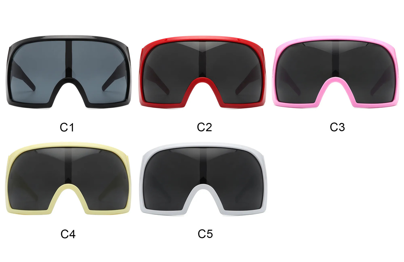 Sunglasses Frames Oversized Punk Wrap Around Goggle Women Men Sun Glasses Female Surround 2000 S Shades Eyewear 231005