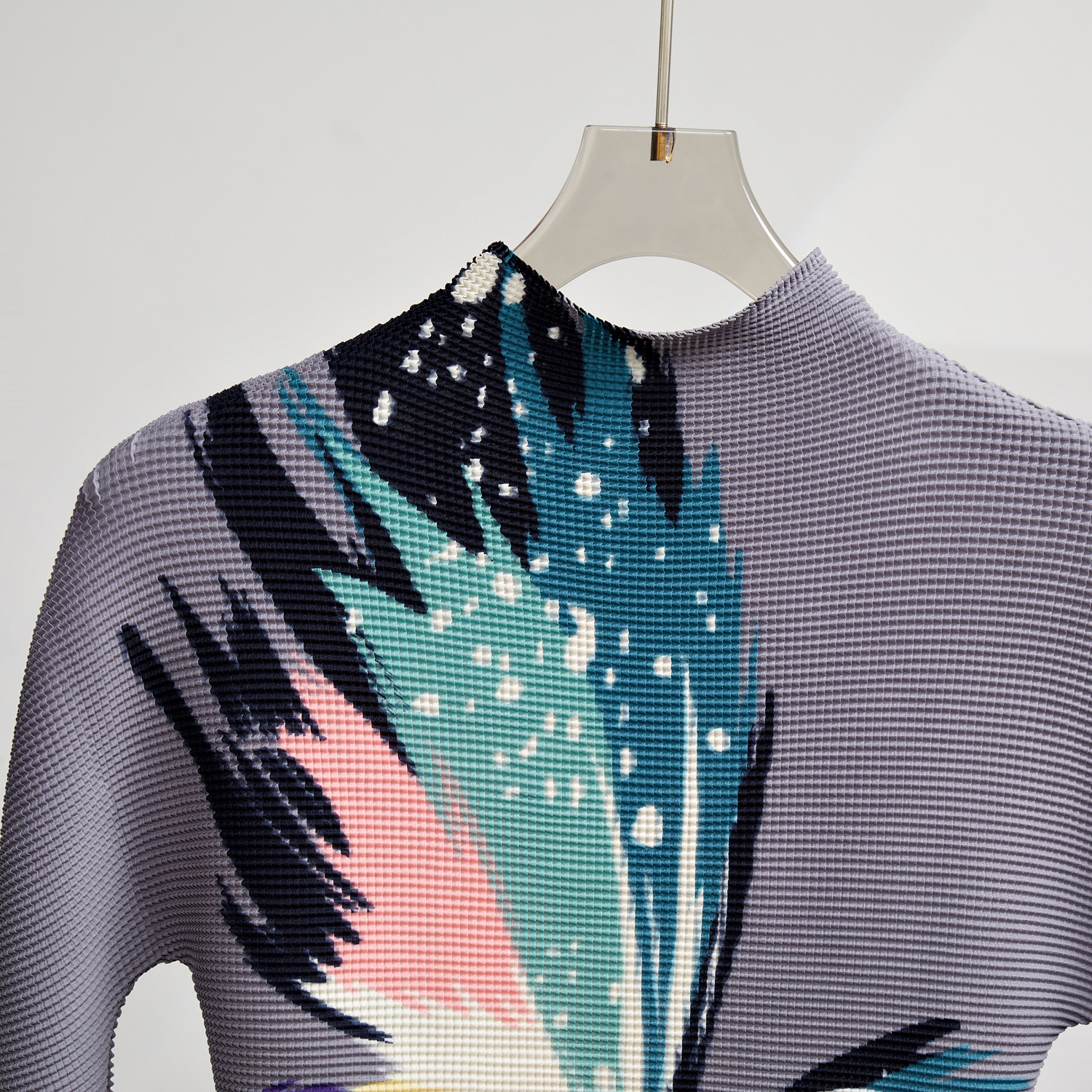 Two Piece Dress Runway Designer Printed 2 Pieces Skirt Set Women's Turtleneck Long Sleeves Slim Tops High Waist Skirts Suit Female Clothes 2024